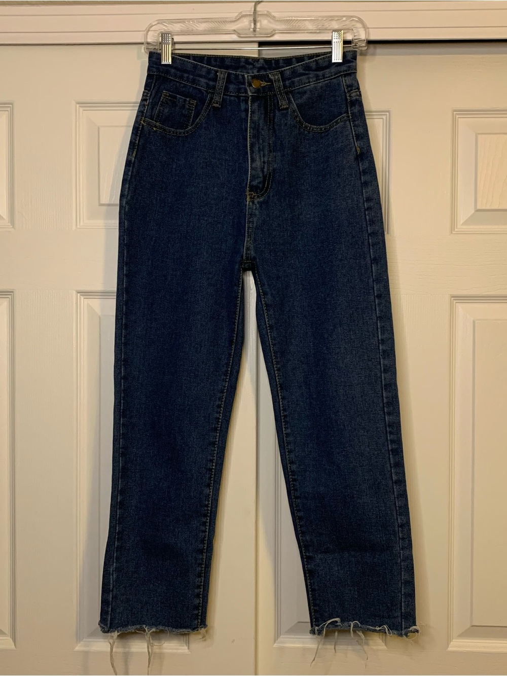 Dark Blue Casual Mom Jeans